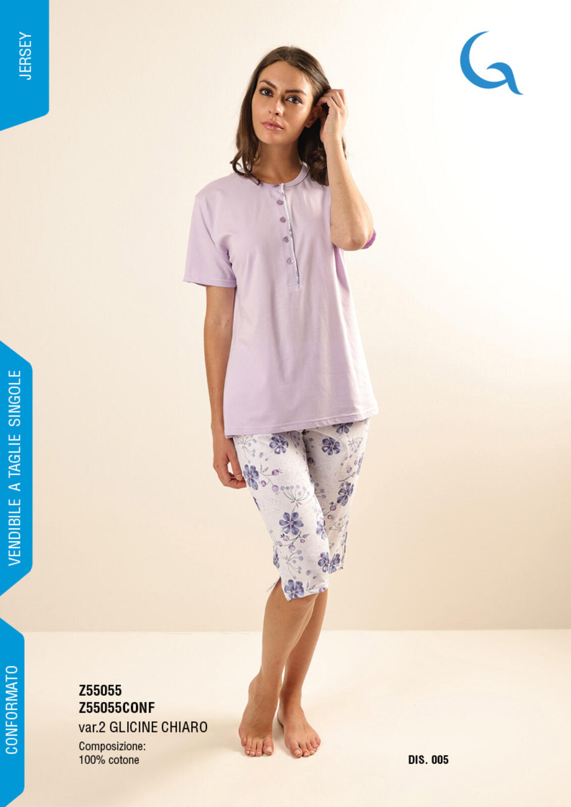 PIGIAMA PINOCCHIO DONNA M/M Z55055 Tellini S.r.l. Ingrosso Abbigliamento